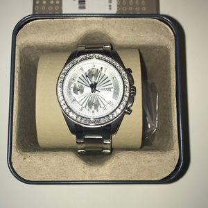 Silver Fossil Watch